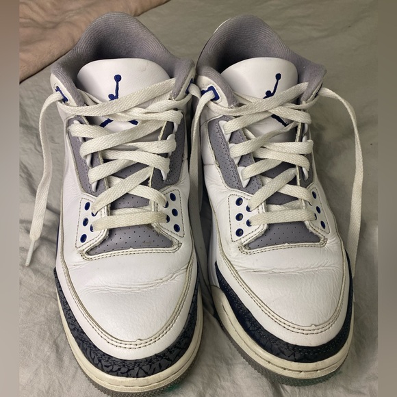 Air Jordan 3 Midnight Navy Men's Sneakers Size 9.5